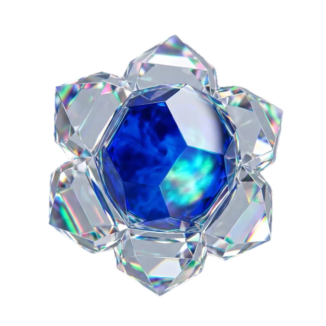 3D geometric crystal object