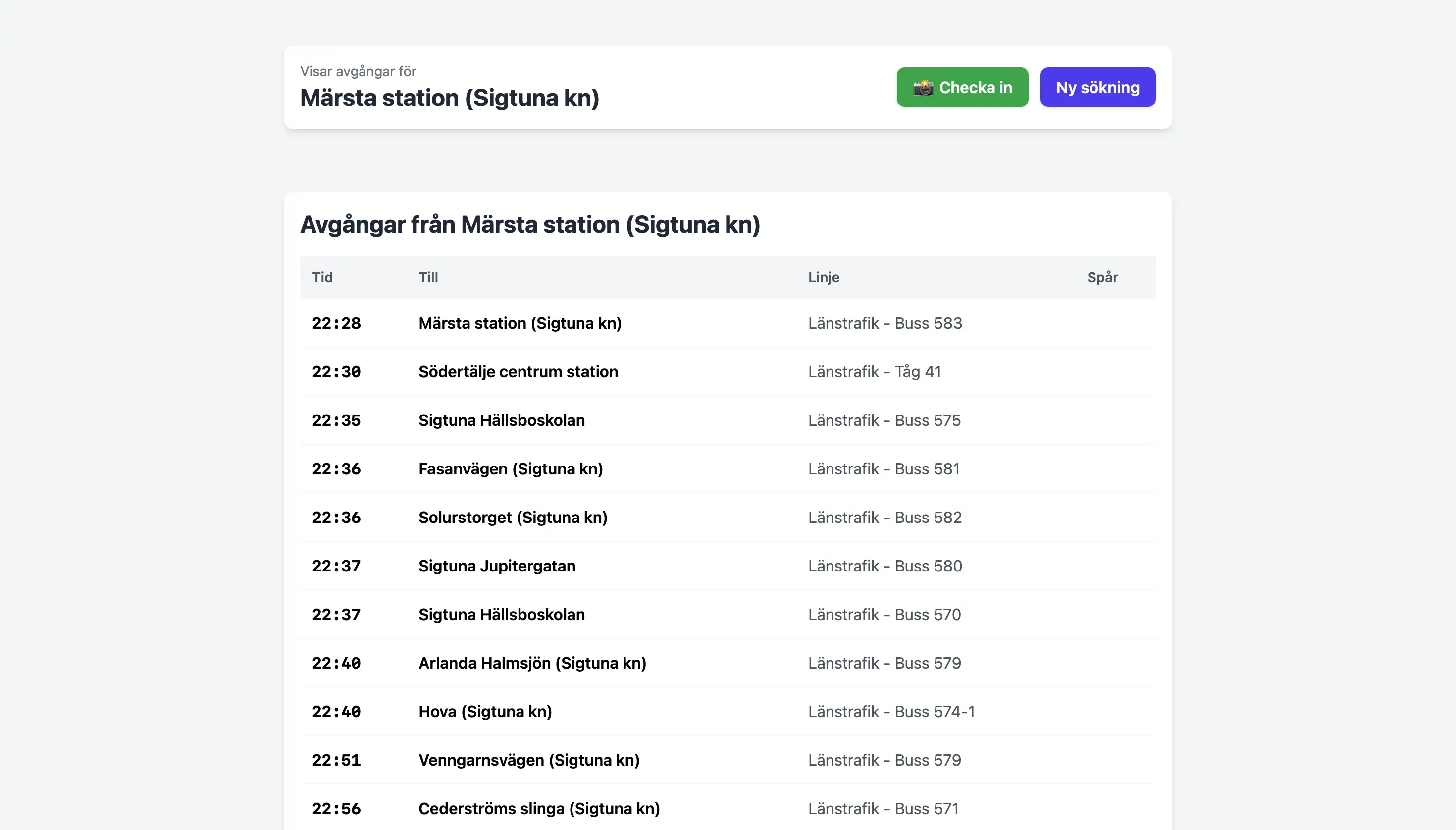 Trafiklab Transit App