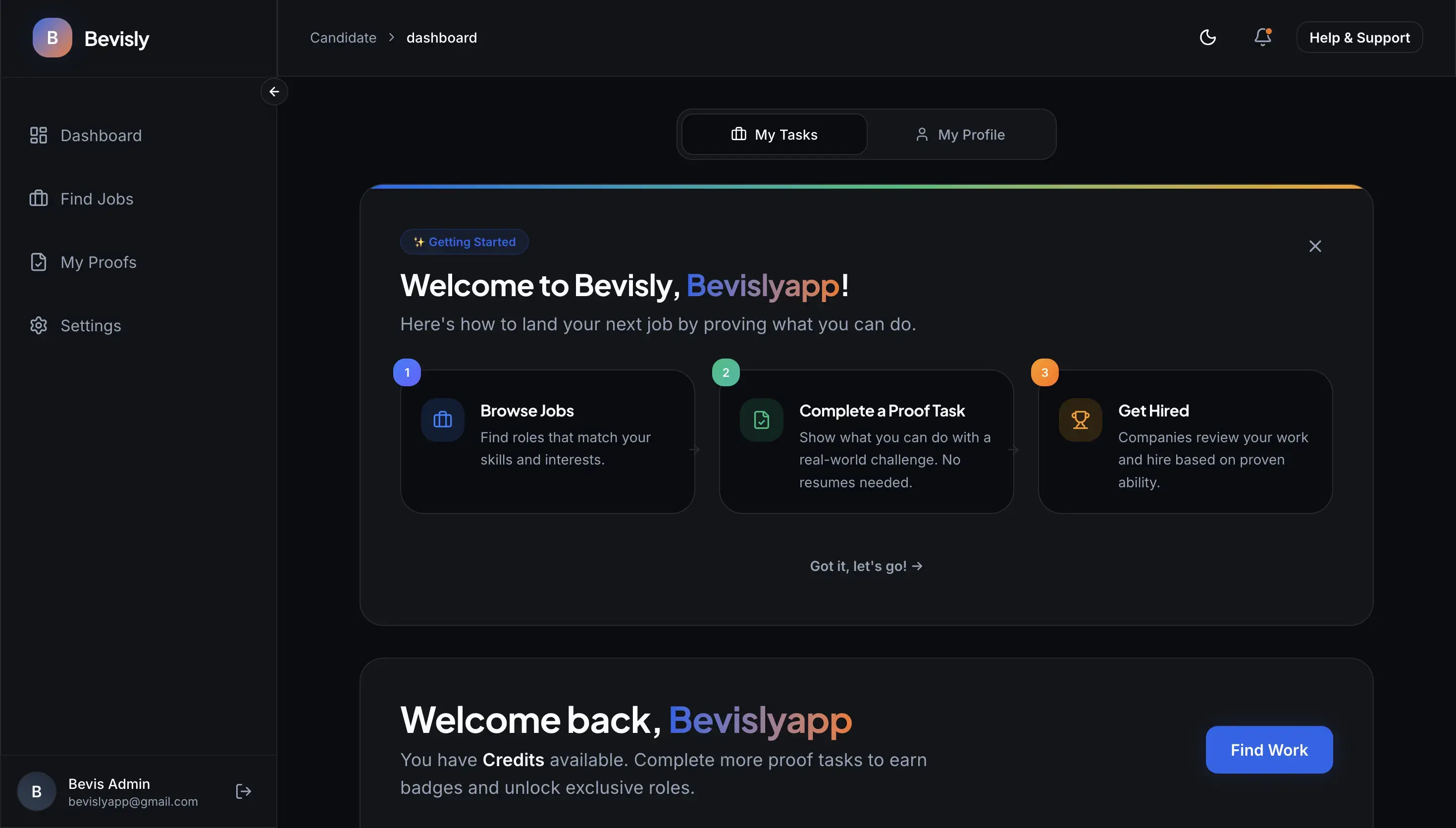 Bevisly — screenshot 2
