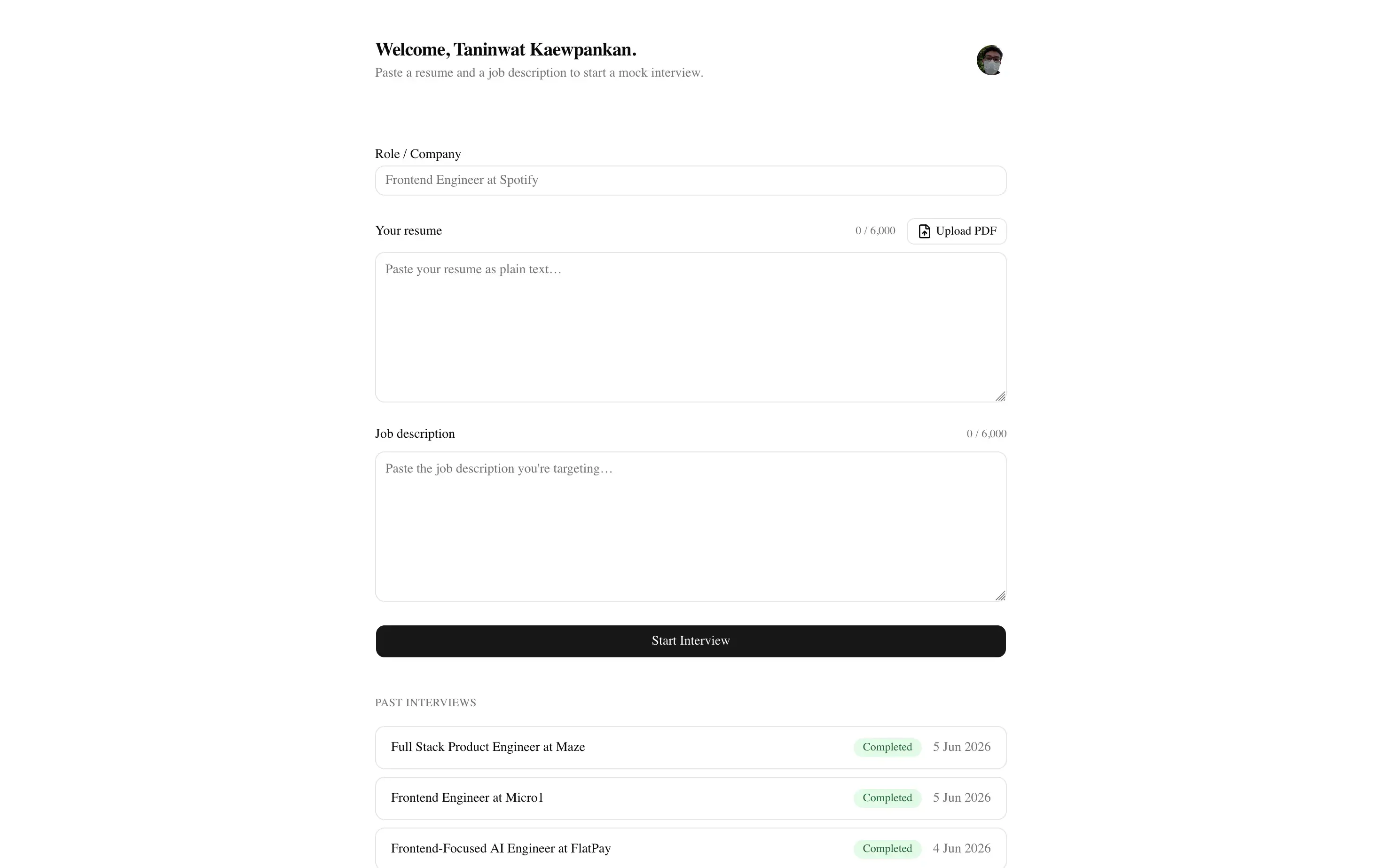 MockMate — screenshot 2