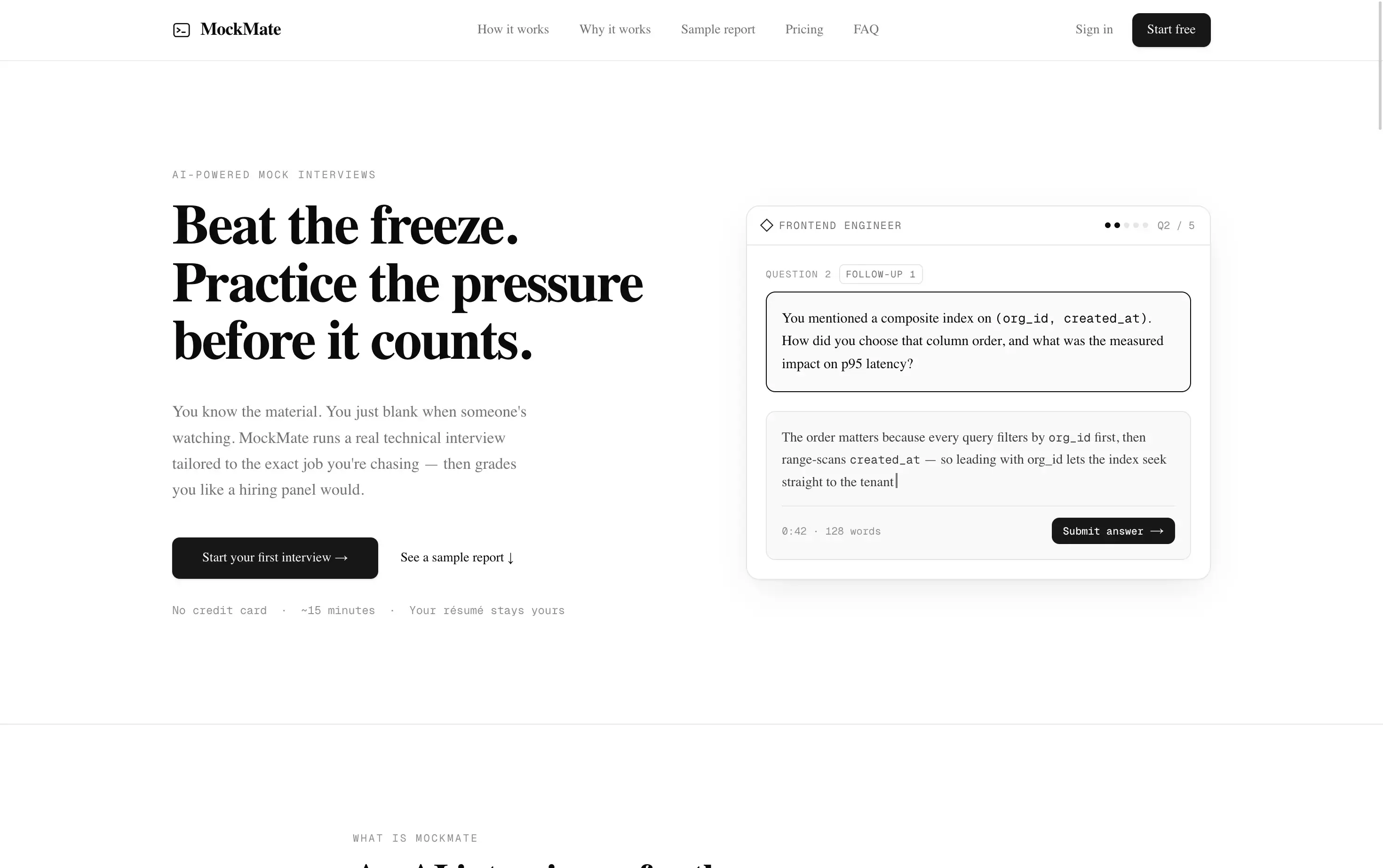 MockMate — main screenshot