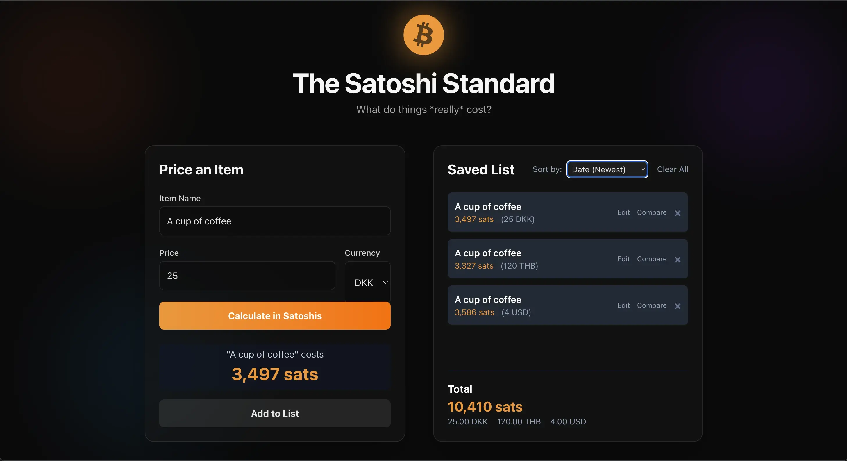 Satoshi Standard