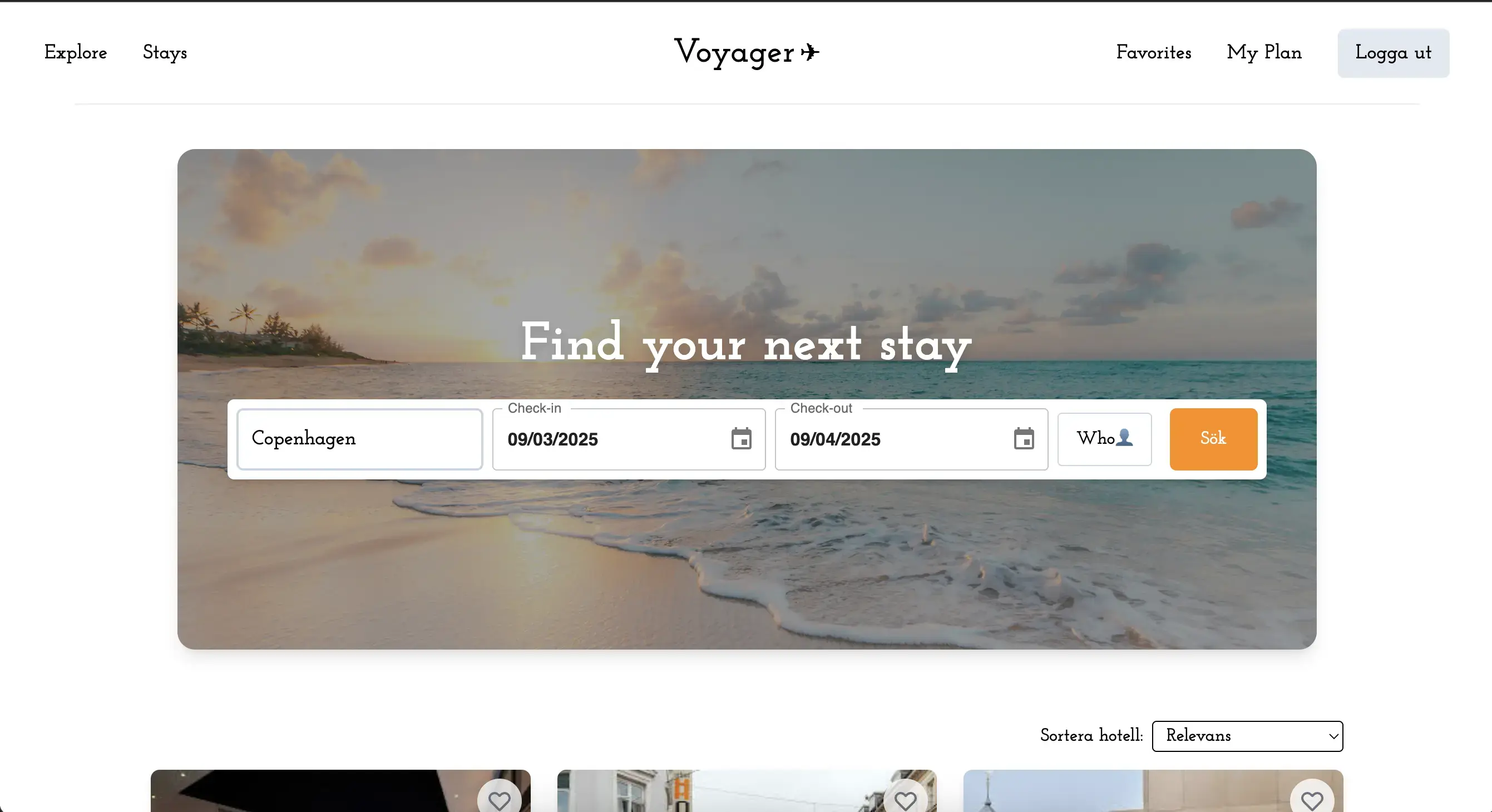 Voyager Travel Planner